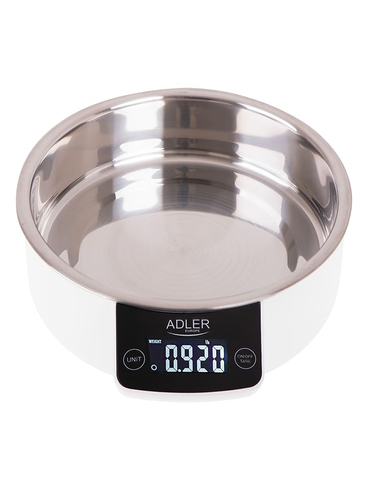 Adler Waga kuchenna "AD 3166" w kolorze białym - 5 kg rozmiar: onesize