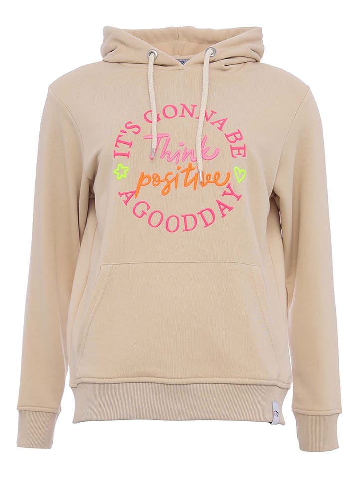 Zwillingsherz Bluza "Delinda" w kolorze beżowym rozmiar: L/XL