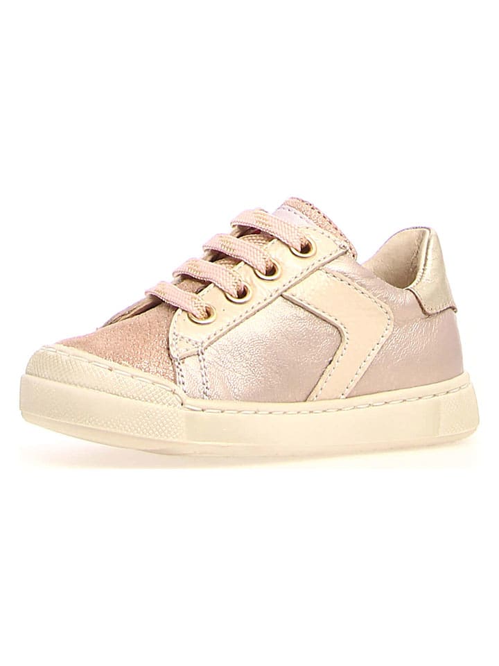 Naturino Skórzane sneakersy "Clarendon" w kolorze beżowym rozmiar: 28