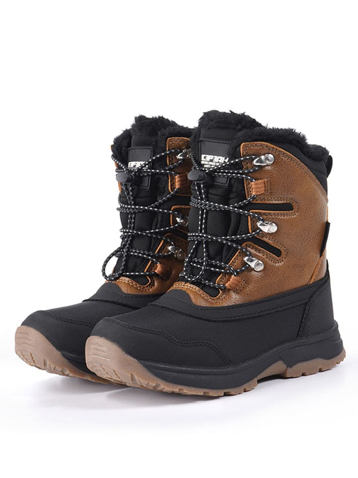 Icepeak Kozaki zimowe "Almont" w kolorze jasnobrązowo-czarnym rozmiar: 31