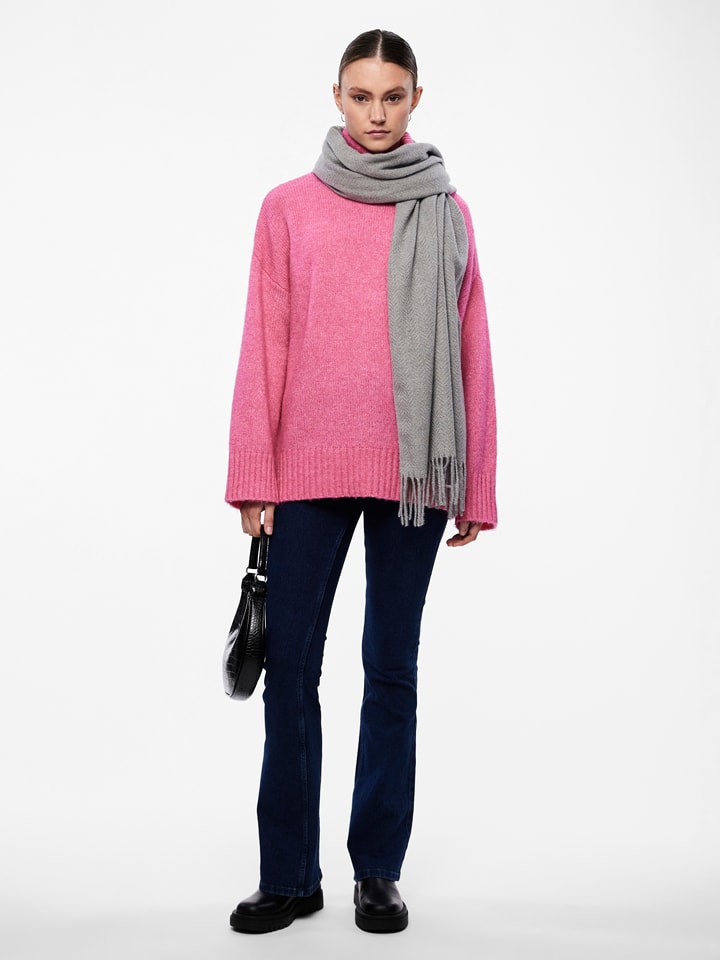 Pieces Szal w kolorze szarym rozmiar: onesize