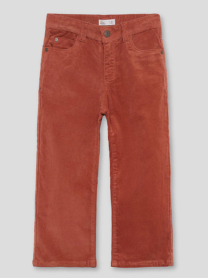 Street MONKEY Spodnie sztruksowe w kolorze czerwonym rozmiar: 104