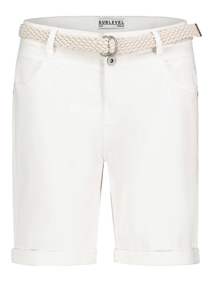 Sublevel Bermudy w kolorze białym rozmiar: XXL