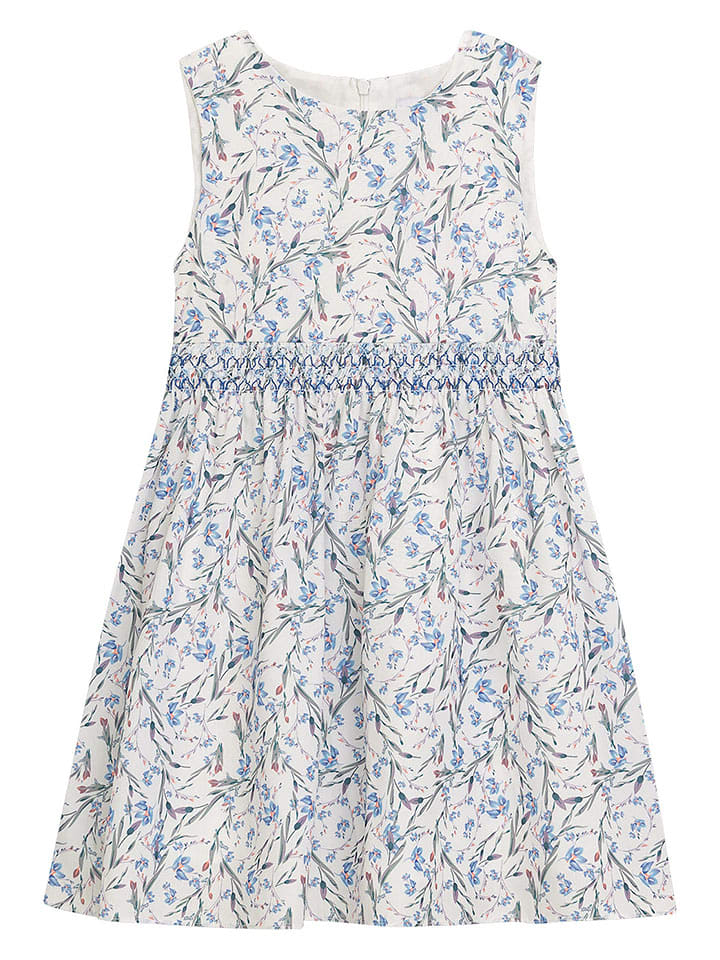 Danamade Sukienka "Dpadme" w kolorze niebiesko-białym rozmiar: 140