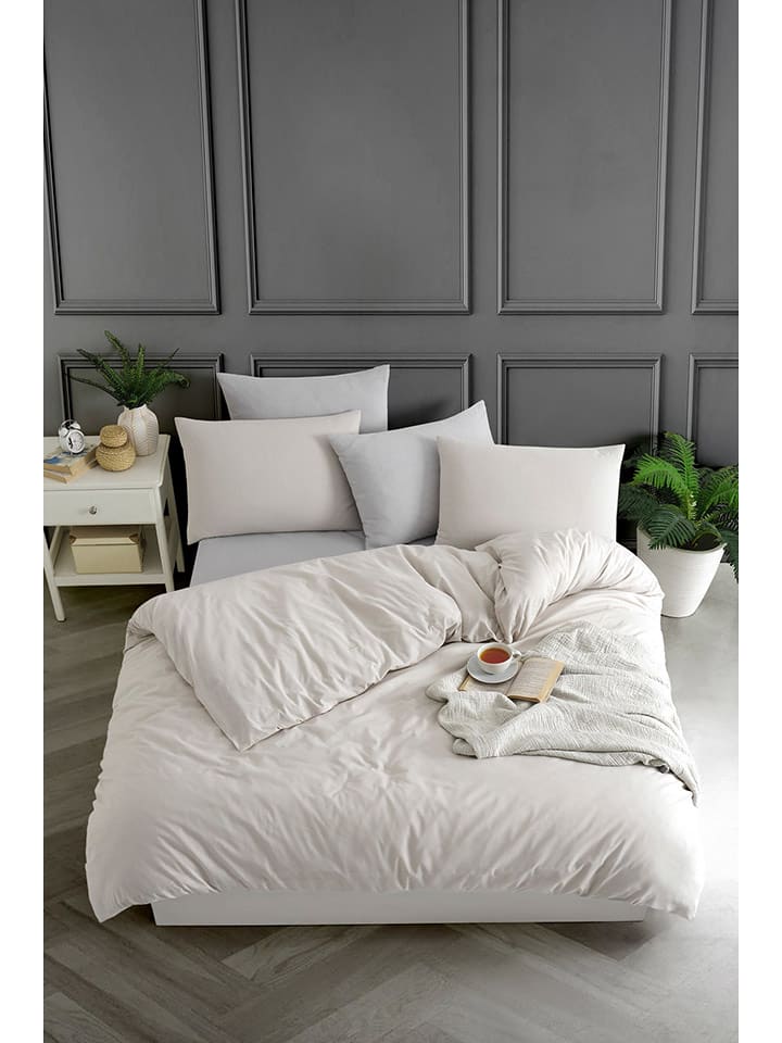 Elizabed Komplet pościeli w kolorze beżowym rozmiar: 240x220 cm