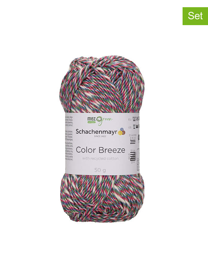 Schachenmayr since 1822 Przędza bawełniana (10 szt.) "Color Breeze" w różnych kolorach - 10 x 50 g rozmiar: onesize