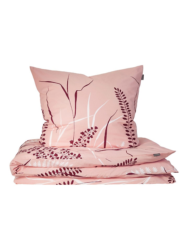 Schiesser Komplet pościeli renforcé "Annic" w kolorze jasnoróżowym rozmiar: 135x200 cm