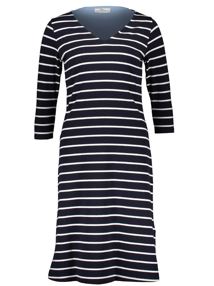 LTB Sukienka w kolorze granatowo-białym rozmiar: M