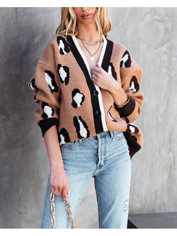 Milan Kiss Kardigan w kolorze beżowym rozmiar: XL