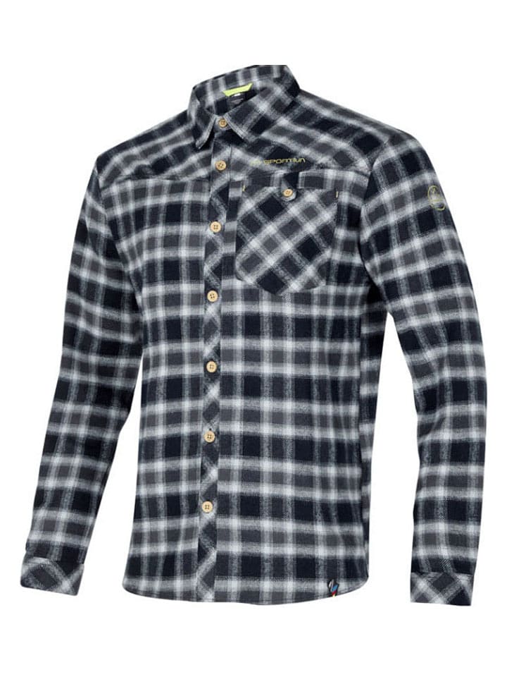 LA SPORTIVA Koszula funkcyjna "Rambler" w kolorze szaro-czarno-białym rozmiar: 2XL