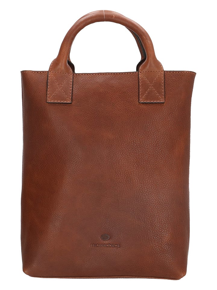 micmacbags Skórzany plecak "Discover" w kolorze brązowym - 24 x 31 x 11 cm rozmiar: onesize