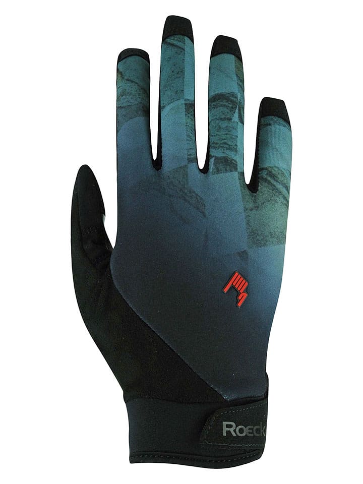 Roeckl SPORTS Rękawiczki kolarskie "Montan" w kolorze czarno-niebieskim rozmiar: 6