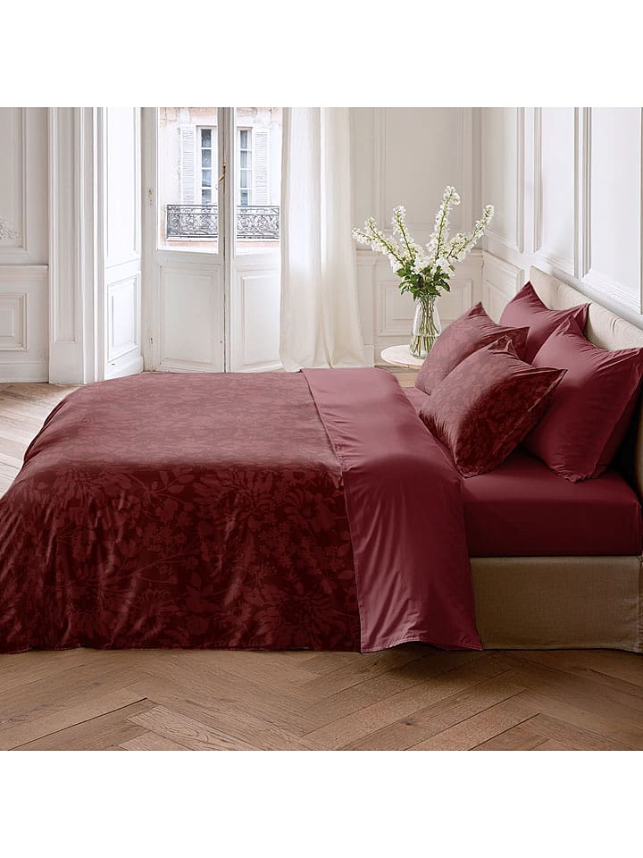 Pierre Cardin Perkalowa poszwa w kolorze czerwonym na kołdrę rozmiar: 200x200 cm