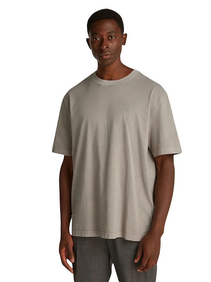 Calvin Klein Koszulka w kolorze szarobrązowym rozmiar: XL