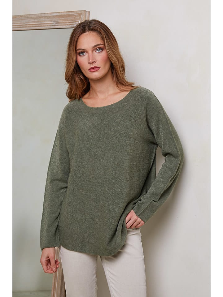 Joséfine Sweter w kolorze khaki rozmiar: L