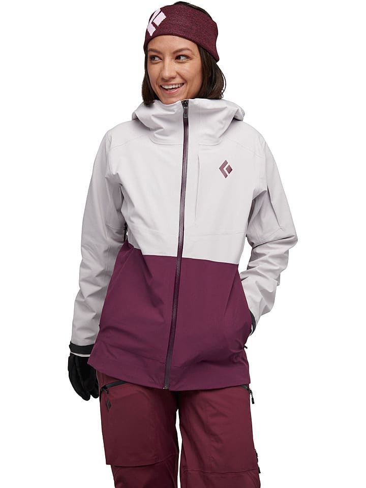 Black Diamond Kurtka hardshellowa "Recon" w kolorze jagodowo-białym rozmiar: M