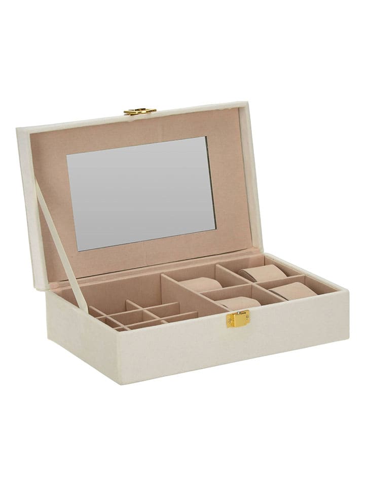 Joybos Szkatułka w kolorze białym na biżuterię - 25 x 7 x 16 cm rozmiar: onesize