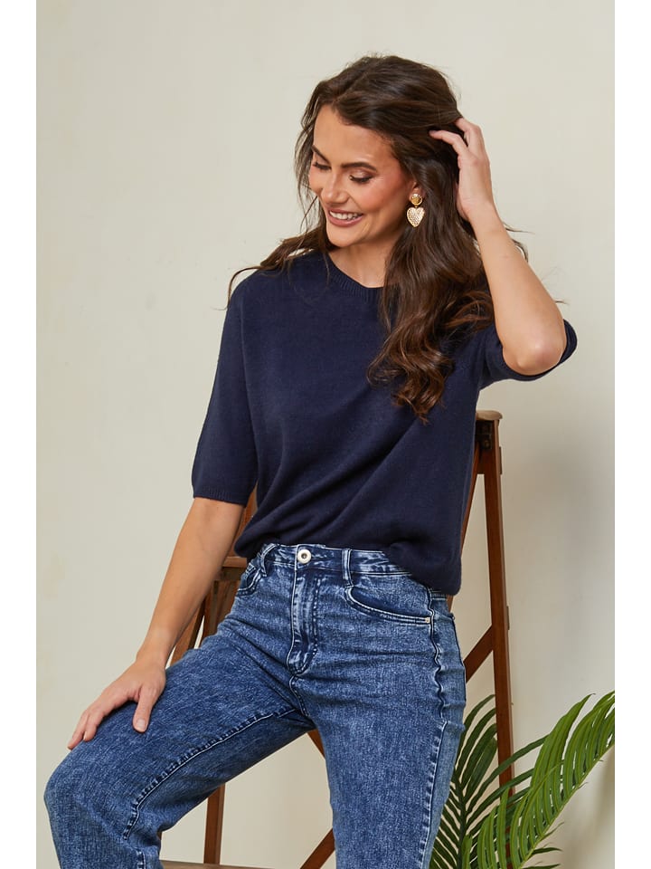 Joséfine Sweter "Kalocsa" w kolorze granatowym rozmiar: S