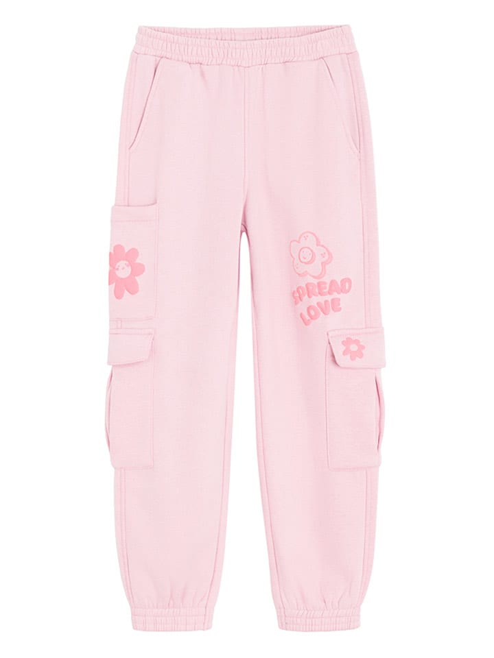 COOL CLUB Spodnie dresowe w kolorze jasnoróżowym rozmiar: 110