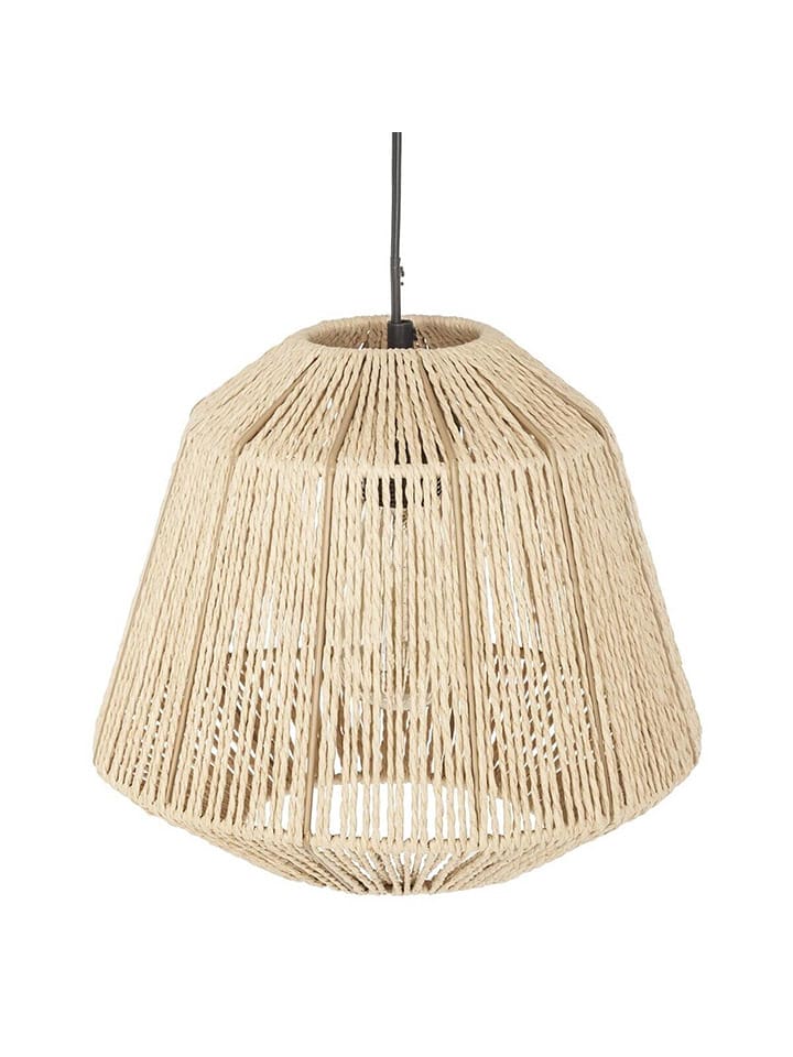 WellHome Lampa wisząca w kolorze beżowym - wys. 26 x Ø 29 cm rozmiar: onesize