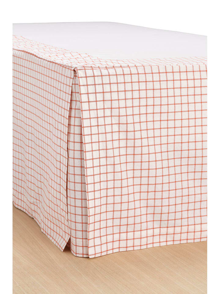 Ellos Home Falbana "Sonneli" w kolorze pomarańczowym na łóżko rozmiar: 90x200 cm