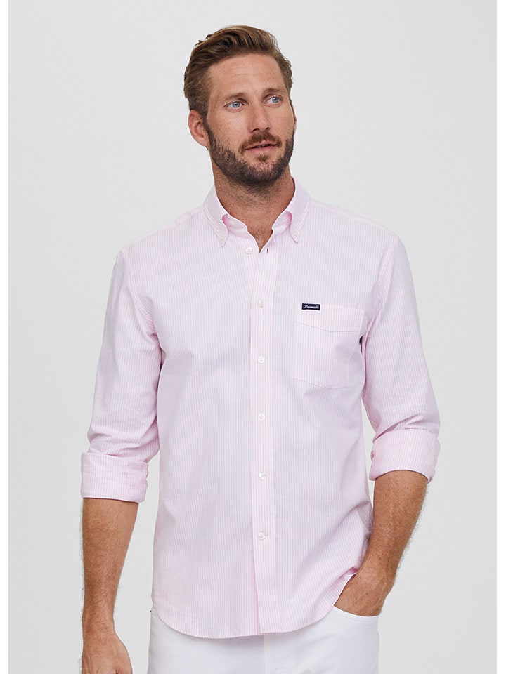 Façonnable Koszula w kolorze jasnoróżowo-białym rozmiar: 3XL