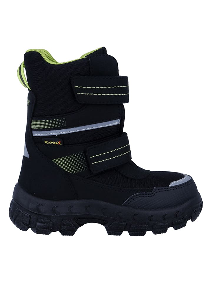 Richter Shoes Kozaki zimowe "Davos" w kolorze zielono-czarnym rozmiar: 31