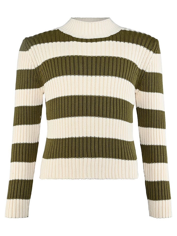 Blue Effect Sweter w kolorze kremowo-oliwkowym rozmiar: 128