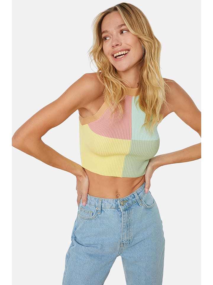 trendyol Top ze wzorem rozmiar: XS