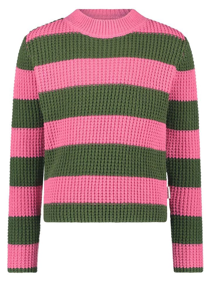 B.Nosy Sweter "Kendall" w kolorze różowo-oliwkowym rozmiar: 122/128