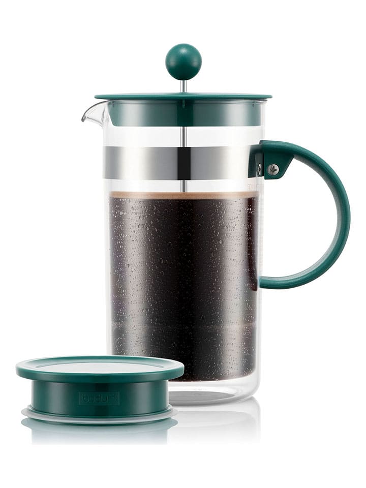 bodum Zaparzacz "Bistro Nouveau" w kolorze turkusowym - 1 l rozmiar: onesize