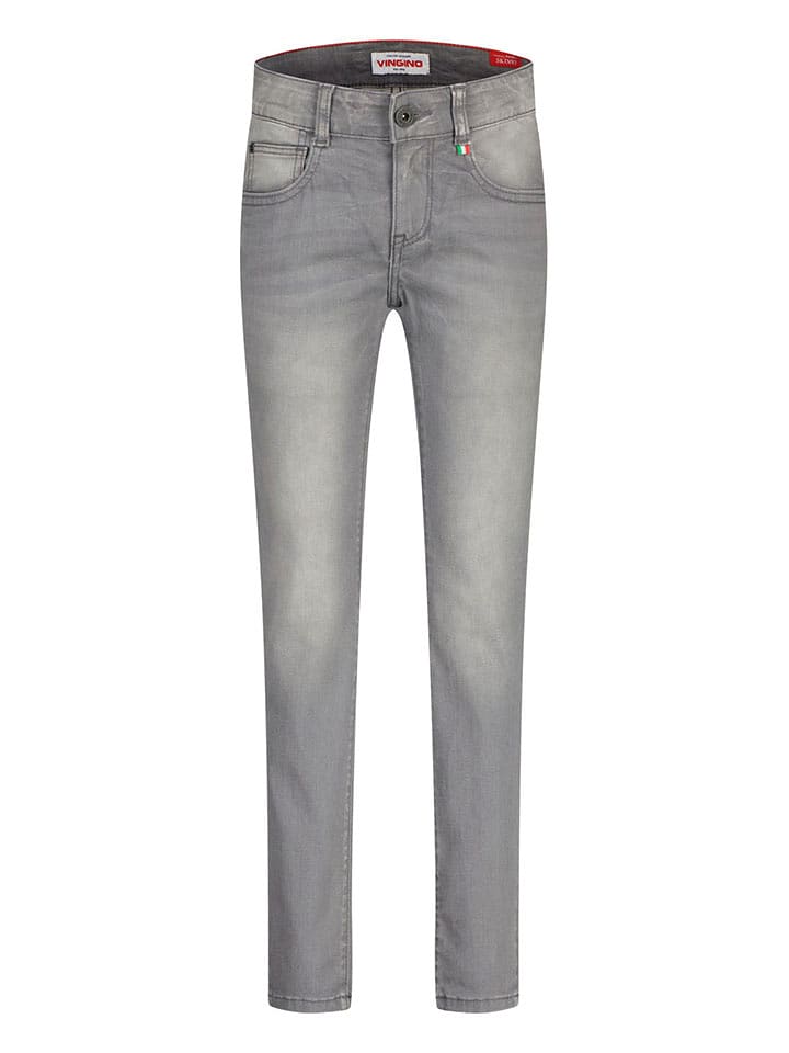 Vingino Dżinsy "Aron" - Skinny fit - w kolorze szarym rozmiar: 170