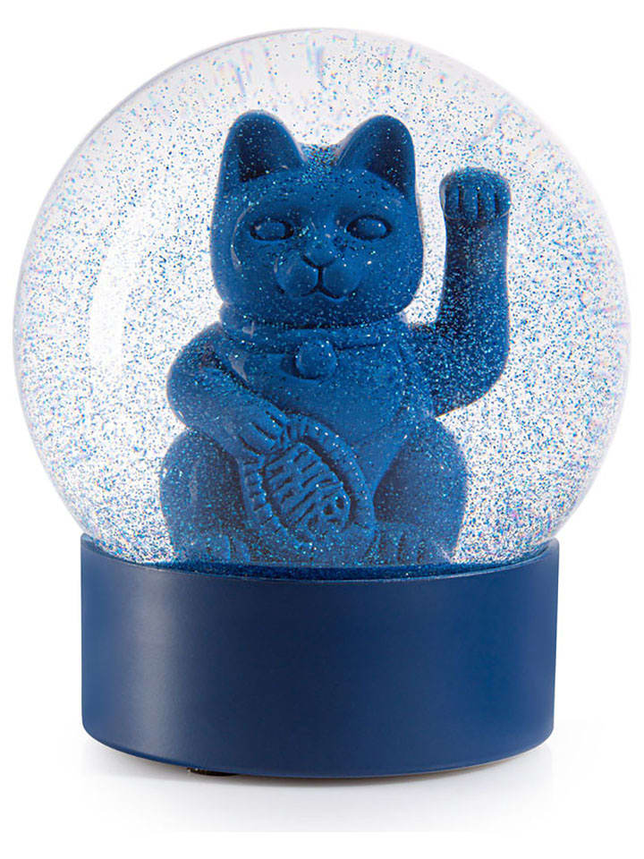 Donkey Kula śnieżna "Lucky Cat" w kolorze niebieskim - 10 x 11,3 x 10 cm rozmiar: onesize