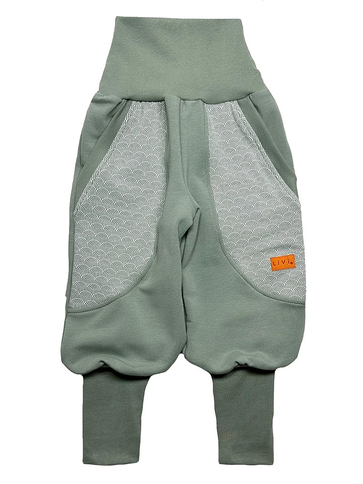 LiVi Spodnie "Moon Rainbow" w kolorze turkusowym rozmiar: 104/110