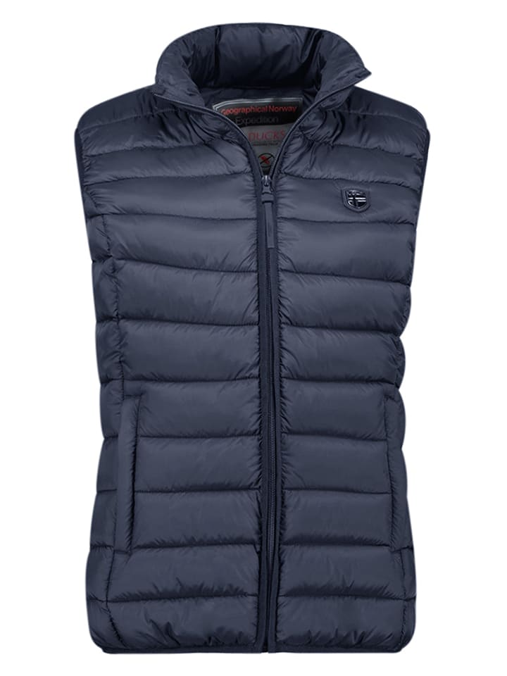 Geographical Norway Kamizelka pikowana "Vatikotal" w kolorze granatowym rozmiar: XXL