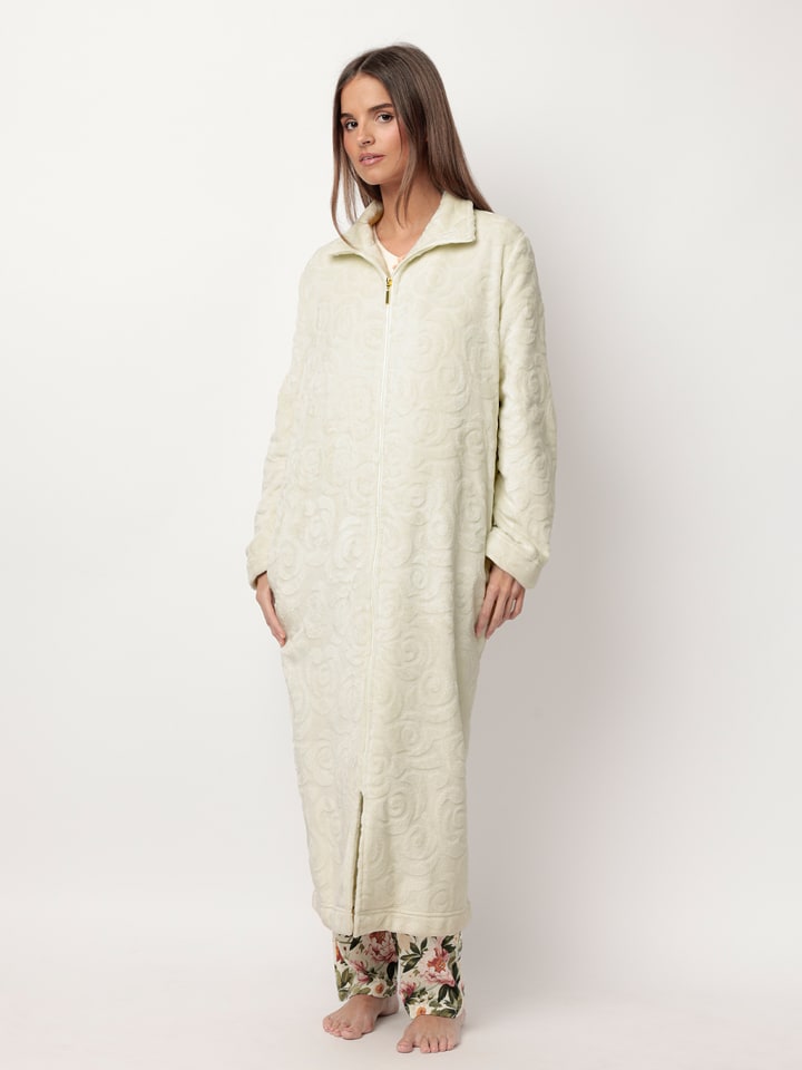 admas Płaszcz polarowy "Admas garden" w kolorze kremowym rozmiar: M