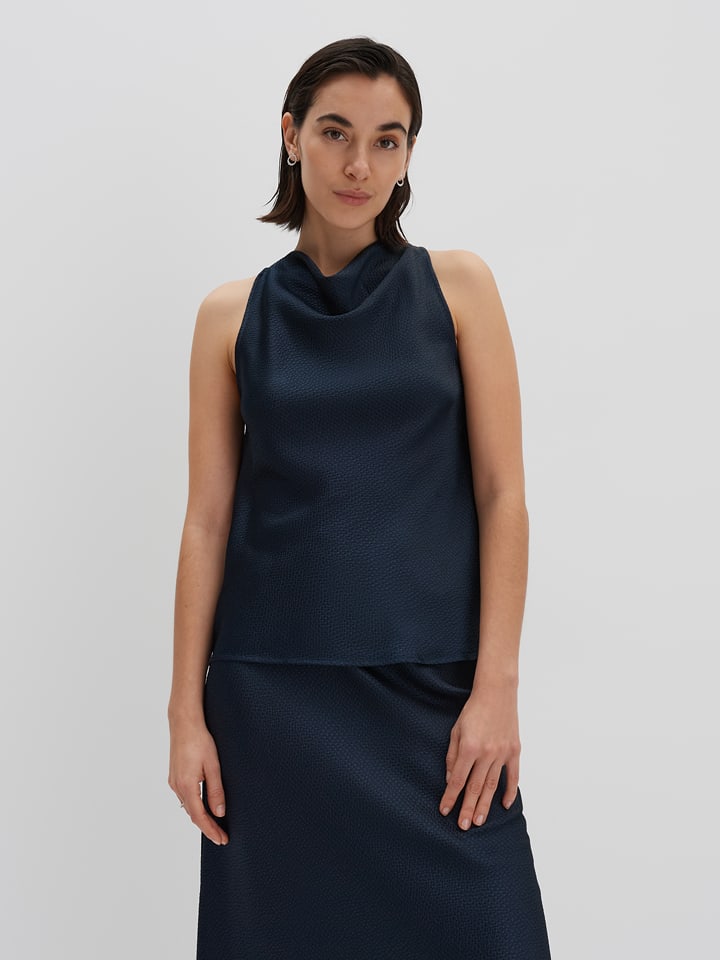 Someday Bluzka w kolorze granatowym rozmiar: 42