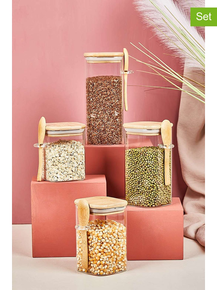 Violeta Home Słoiki (12 szt.) w kolorze beżowym rozmiar: onesize