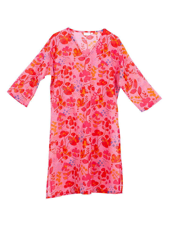 Overbeck and Friends Tunika "Viola" w kolorze czerwonym rozmiar: M/L