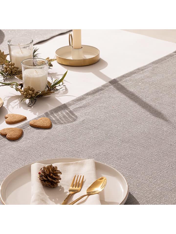 Mint Rugs Bieżnik "Christmas Evolet" w kolorze jasnoszarym rozmiar: 50x155 cm