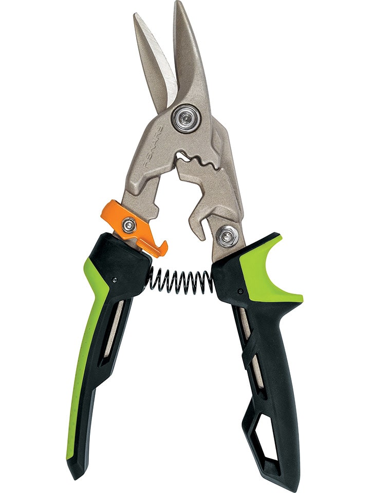 Fiskars Nożyce "PowerGear" w kolorze czarno-zielonym do blachy rozmiar: onesize