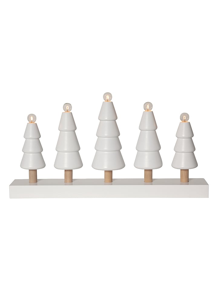 STAR Trading Lampa dekoracyjna "Skog" w kolorze białym - 45 x 24 cm rozmiar: onesize