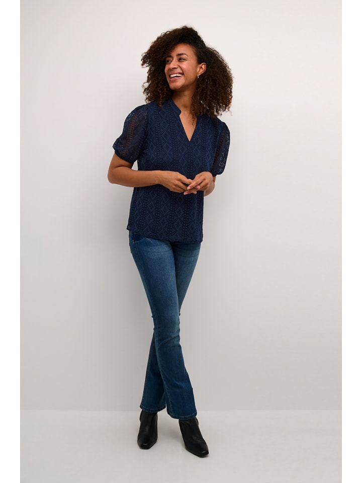 Kaffe Bluzka w kolorze granatowym rozmiar: 40