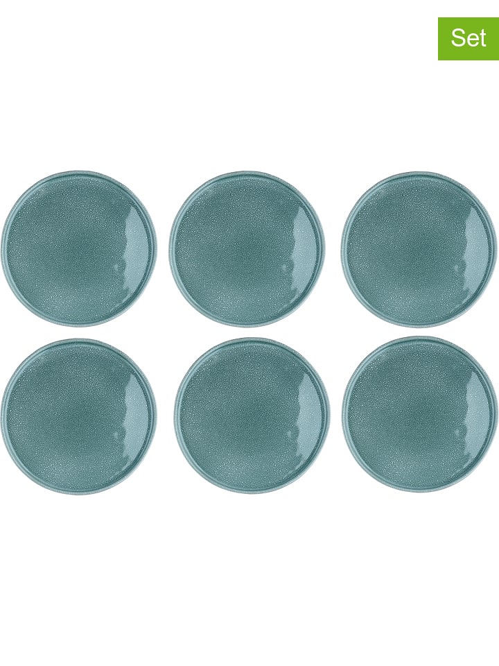 Björn Talerze obiadowe (6 szt.) "Magma" w kolorze błękitnym - Ø 27 cm rozmiar: onesize