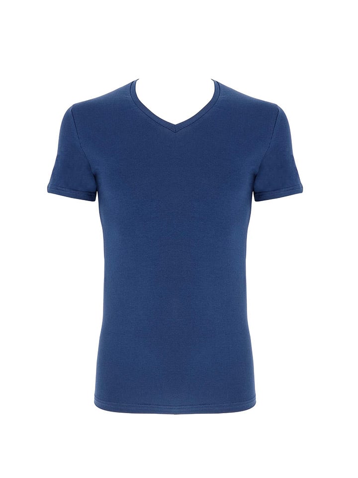 COTONELLA Koszulka w kolorze granatowym rozmiar: S