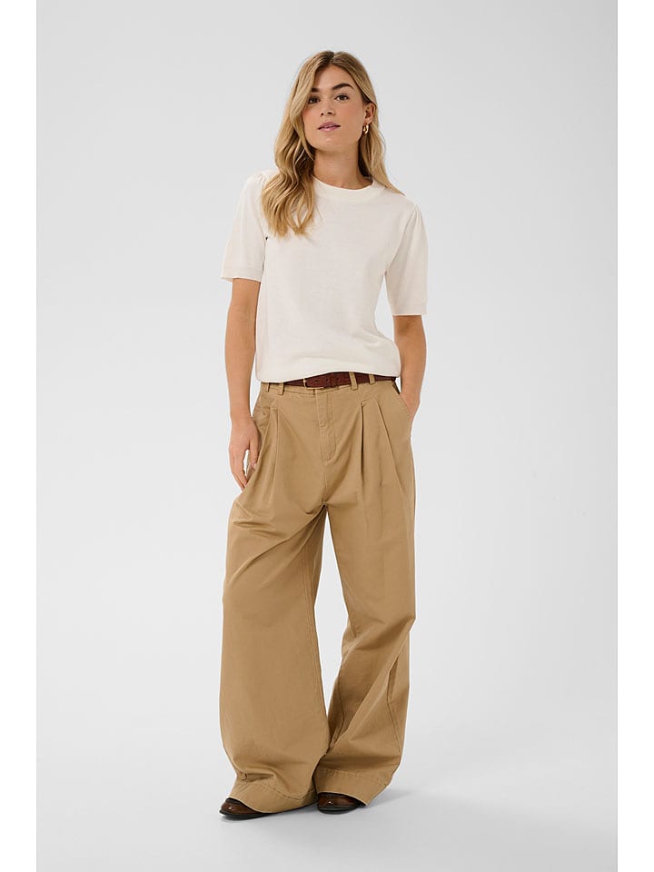 SAINT TROPEZ Sweter w kolorze kremowym rozmiar: L