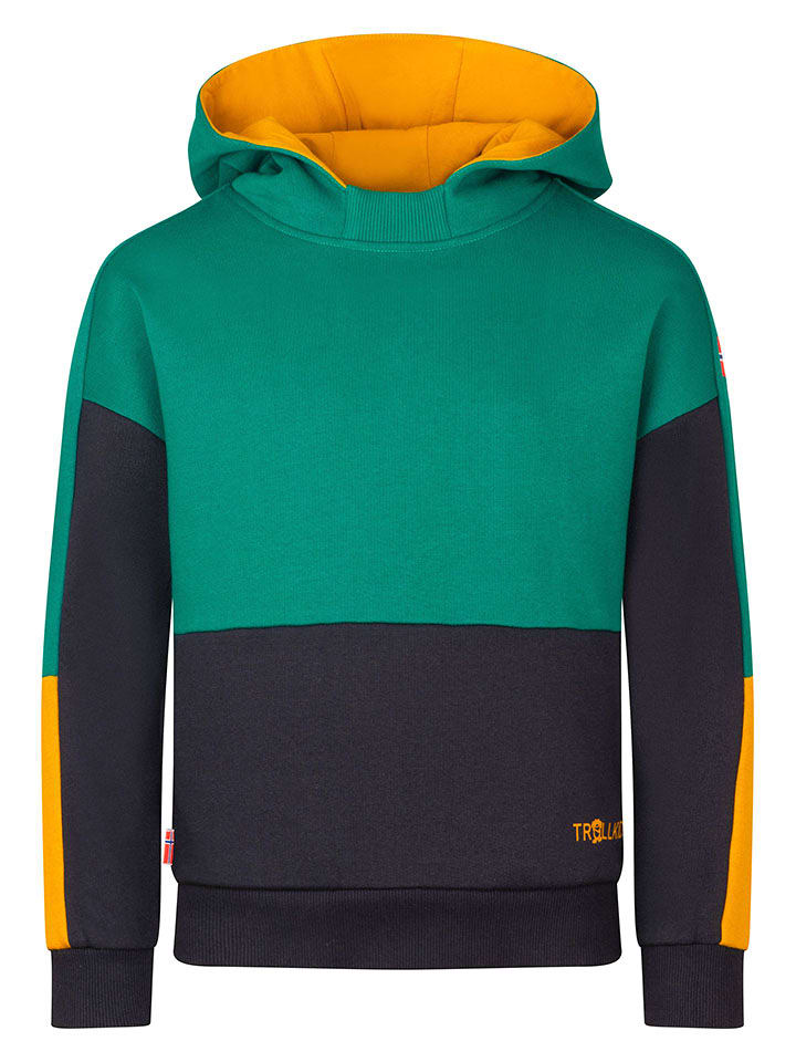 Trollkids Bluza "Rondane" w kolorze zielonym rozmiar: 176