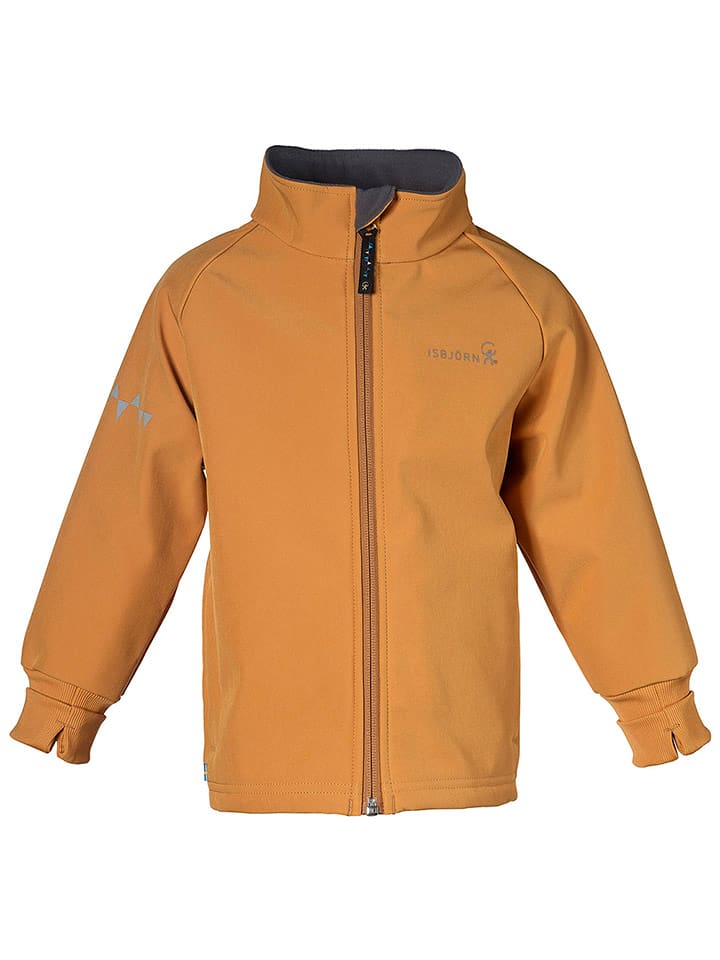 Isbjörn Kurtka softshellowa "Thunder" w kolorze pomarańczowym rozmiar: 98/104