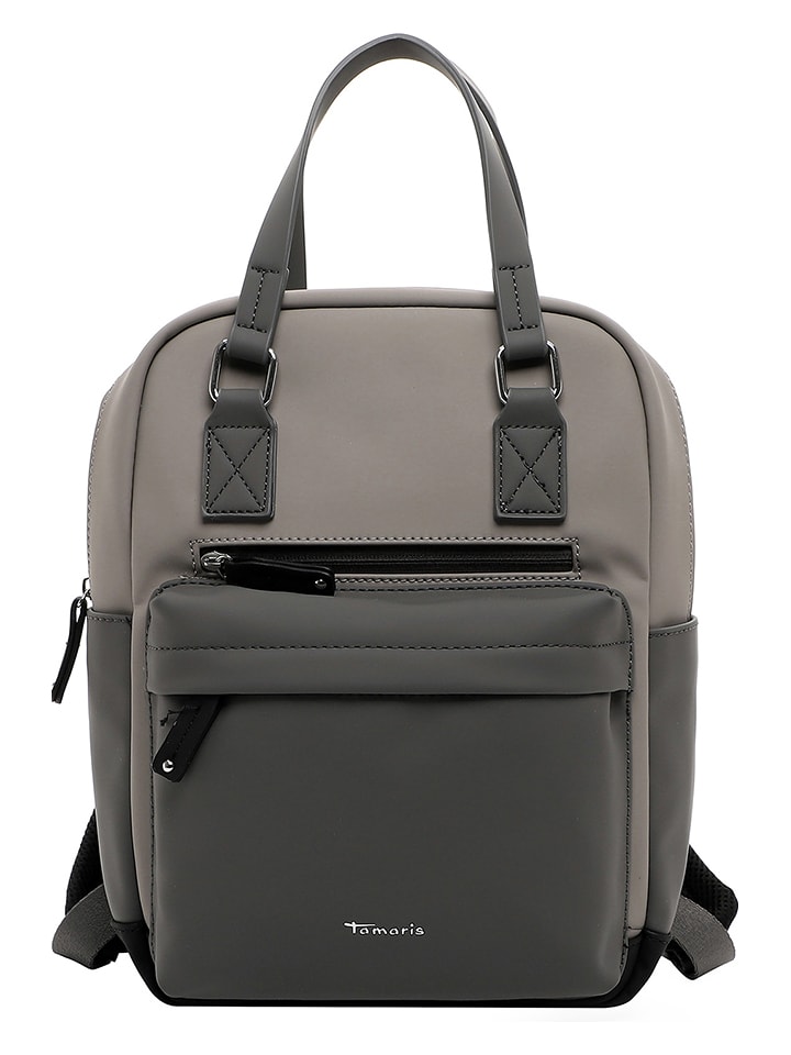 Tamaris Plecak "Gianna" w kolorze szarobrązowo-szarym - 31 x 34 x 17 cm rozmiar: onesize
