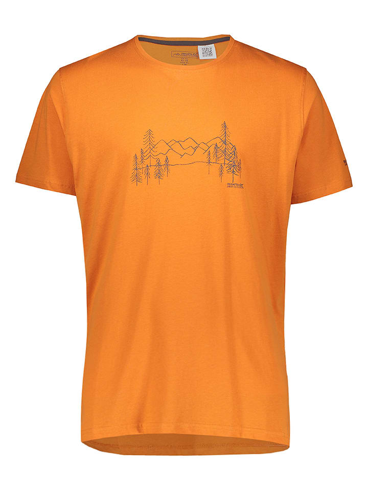 Regatta Koszulka sportowa "Breezed V" w kolorze pomarańczowym rozmiar: L